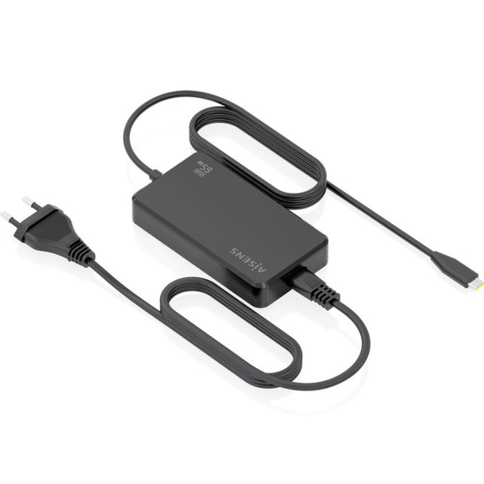 Aisens Cargador de sobremesa GaN 65W USB-C PD3.0 con cable de 1.8m, Negro Aisens Cargador de sobremesa GaN 65W USB-C PD3.0 con cable de 1.8m, Negro